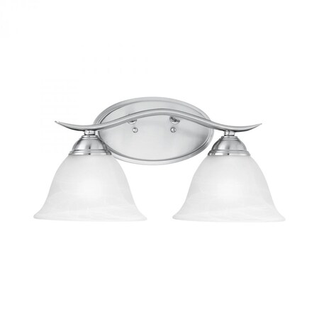 Thomas Prestige 2-Light Wall Lamp in Brushed Nickel SL748278
